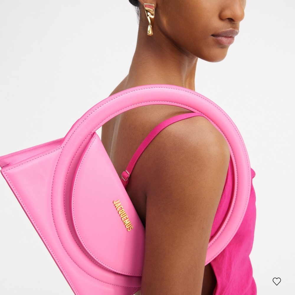 JACQUEMUS PINK LE SAC ROND